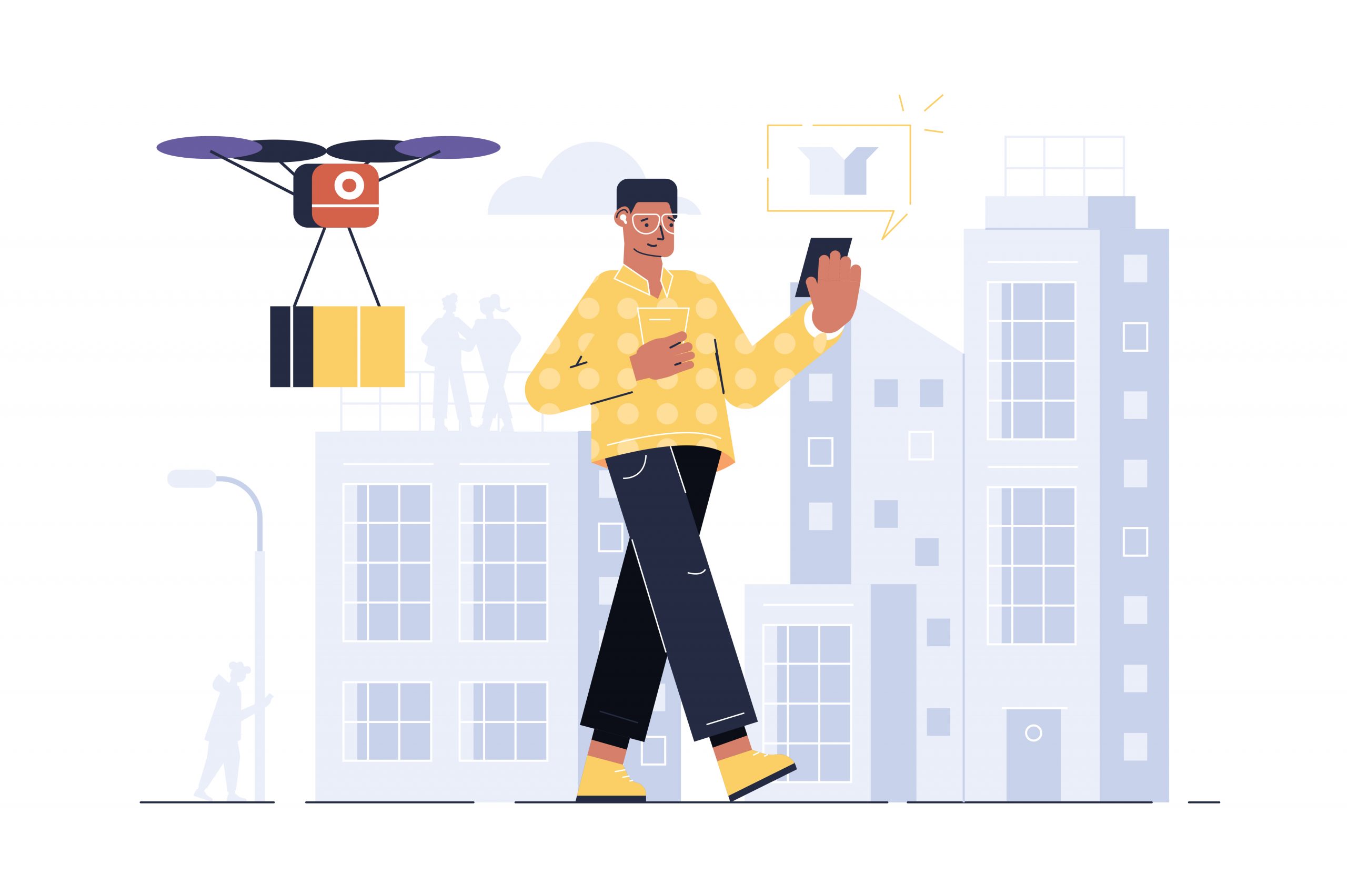 Drone delivery online service